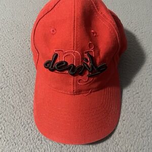 Vintage New Jersey Devils Embroidered Logo 90's Snapback Cap‎ Hat - The Game